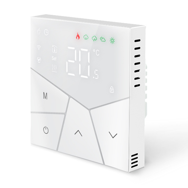 Терморегулятор для теплого пола Warmshtein Line Wi-Fi белый